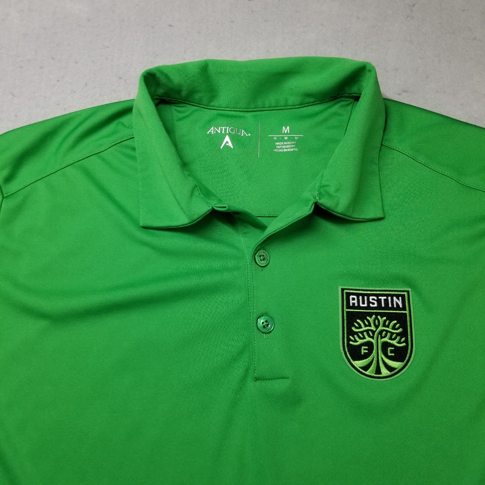Austin FC Polo Shirt Womens Size M Green Soccer Football Club Texas - Picture 2 of 8